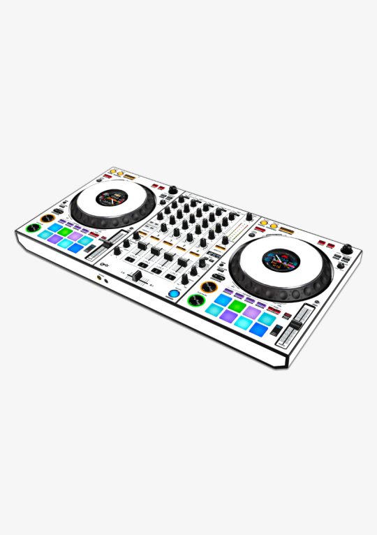 VHE-Shop-Pioneer-DJ-DDJ-1000-Skin-WHITE